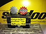 BOMBARDIER SKI DOO ROTAX EMBLEM BACKREST SNOWMOBILE VINTAGE SKIDOO BOMBARDIER EMBLEM NOS