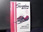 1970 scorpion trail a sled  owner manual