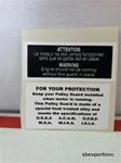1972 ski doo blizzard 645 belt guard  decal snowmobile vintage reproduction parts rotax skidoo