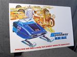 snowmobile vintage speedway kolher 650 race sled poster