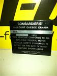 1973 SKI DOO BLIZZARD 298 BLANK TAG BOMBARDIER ROTAX SKIDOO