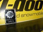 ski doo rotax bombardier bel tguard emblem 340 skidoo snowmobile vintage parts bombardier