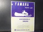 1973 YAMAHA  sr 292 sled parts manual vintage sleds