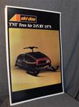 snowmobile vintage ski doo 245 rv rotax sled poster