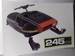 snowmobile vintage skidoo 245 rv sled poster