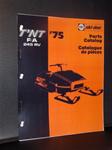 1975 SKI DOO 245 RV PARTS BOOK VINTAGE SLEDS SKIDOO