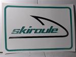 SKIROULE DEALER POSTER SIGN SNOWMOBILE VINTAGE KOHLER ENGINE SACHS SNOPRO LAZER TRX PICKLE  793 HIRTH HONKER