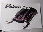 snowmobile vintage polaris rxl sno pro sled poster