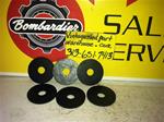 BOMBARDIER RUBBER WASHERS 570-1337-00 VINTAGE SNOWMOBILE SKI DOO RUBBER WASHERS 570-1337-00