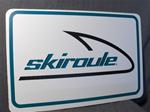 VINTAGE SKIROULE DEALER METAL SIGN VINTAGE SNOWMOBILE SKIROULE LAZER DEALER METAL SIGN KOHLER SACHS HIRTH ENGINE SLEDS
