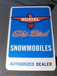 VINTAGE SKI-BIRD DEALER METAL SIGN VINTAGE SNOWMOBILE BOATEL SKI-BIRD METAL DEALER SIGN