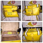VINTAGE SKI DOO OLYMPIQUE BOMBARDIER REAR BAG  SKI DOO CHALET BOMBARDIER BAG DG607 ROTAX ENGINE SNOWMOBILE