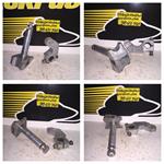 VINTAGE SKI DOO ROTAX SNOPRO RACE SLED SKI LEG & ARM MOTO-SKI SNOPRO BOMBARDIER RACE SLED SPINDLE & STEERING ARM ROTAX MOTOR BLIZZARD SNOWMOBILE