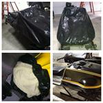 VINTAGE SKI DOO 245 RV SLED COVER ROTAX ENGINE  VINTAGE MOTO-SKI SONIC 340 TS BOMBARDIER ENGINE SLED