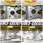 VINTAGE MOTO SKI SONIC TS ENGINE PLATE 345 BOMBARDIER VALCOURT SKI DOO 245 RV SLED MOTOR PLATE RVCC BLIZZARD 6500 SUPER SONIC 1979 BLIZZARD 7500