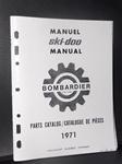 1971 SKI DOO BLIZZARD 797 PARTS MANUAL  SNOWMOBILE VINTAGE TNT NORDIC ALPINE