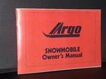snowmobile vintage argo sled owners book