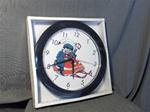 snowmobile vintage moto-ski crazy man capri sled clock