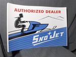 sno-jet sled authorized dealer poster sign snowmobile vintage