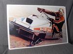 snowmobile vintage yamaha srx sno pro sled poster