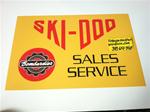 VINTAGE SNOWMOBILE DEALER SIGNS FACE FLUORESCENT FACE