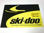 VINTAGE SKI DOO  DEALER SIGN FLUORESCENT LENS 24X36