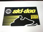 VINTAGE SKI DOO DEALER SIGN RV FLUORESCENT 24 X 36 LENS 1980