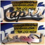 VINTAGE MOTO SKI CAPRI EMBLEM BOUCHARD HIRTH MOTOREN KG LA POCATIE QUEBEC BSE BULLET