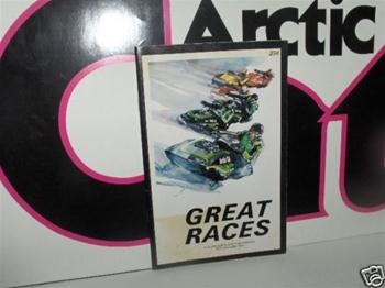 ARCTIC CAT GREAT RACE&#39;S BOOK SNOWMOBILE VINTAGE SKI DOO POLARIS THUNDER JET YAMAHA