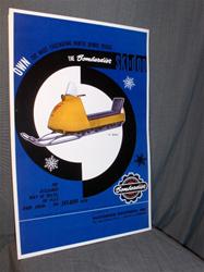 1963 ski doo poster rotax bombardier snowmobile vintage