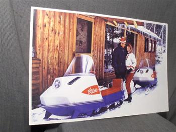 snowmobile vintage polaris sleds winter pic poster