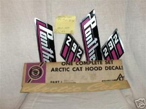 SNOWMOBILE VINTAGE NOS ARCTIC CAT HIRTH ENGINE SLED 292 DECALS