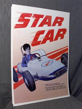 snowmobile vintage polaris starcar poster