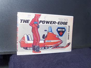 snowmobile vintage 1970 moto-ski the power edge owners manual