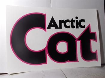snowmobile vintage arctic cat the cat sled dealer poster sign jlo