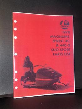 snowmonile vintage rupp sno sport mag parts book