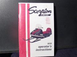 1970 scorpion trail a sled  owner manual