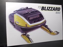 1972 ski doo blizzard 797 poster front sled skidoo snowmobile vintage