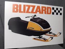 1972 ski doo blizzard 645 sled poster rotax vintage skidoo snowmobile vintage