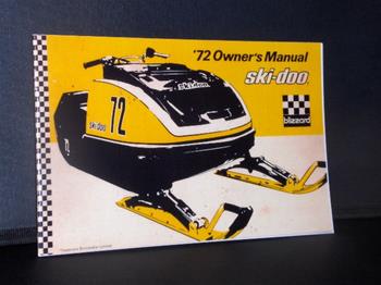 snowmobile vintage 1972 blizzard owners book