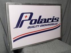 polaris quality snowmobiles lighted sign