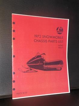 snowmobile vintage rupp 1972 chassis parts list