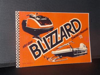 snowmobile vintage 1973 650 blizzard owners book