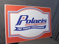 polaris proud sled dealer poster sign