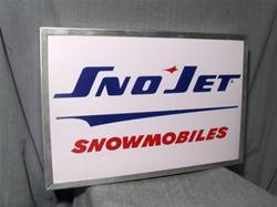 sno jet dealer logo lighted sign sst thunder jet vintage