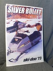 1973 ski doo tnt silver bullet sled poster vintage snowmobile
