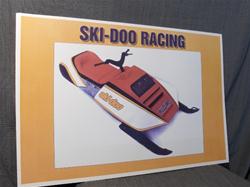 1974 blizzard ski doo 645  poster sled poster rotax vintage skidoo 74 snowmobile vintage