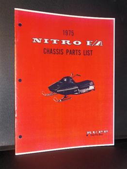 snowmobile vintage rupp 1975 nitro sled parts book