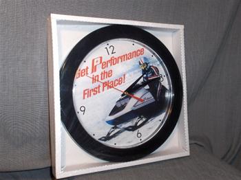 snownobile vintage polaris performance sno pro clock