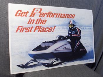 snowmobile vintage polaris starfire 650 race sled poster